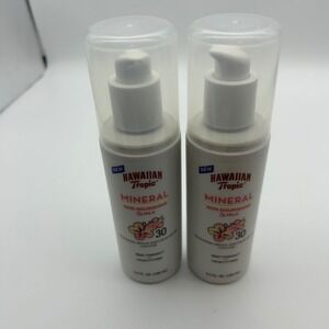 2pk Hawaiian Tropic Mineral Skin Nourishing Milk Sunscreen SPF 30 3.4oz Exp 2023